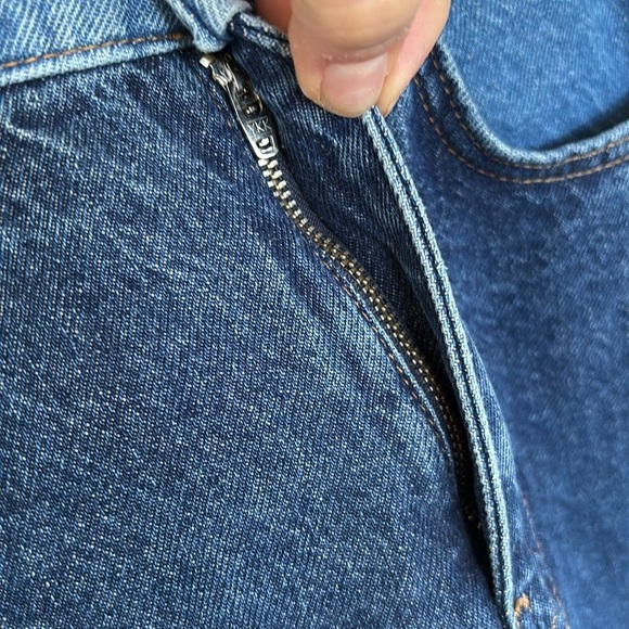 NWT Derek Lam 10 Crosby Denise Color Blocked High Rise Barrel Jeans Skyler Multi - Picture 8 of 16